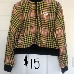Forever 21 TokyoYellow Plaid Jacket