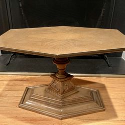 Vintage Hexagon Accent Table