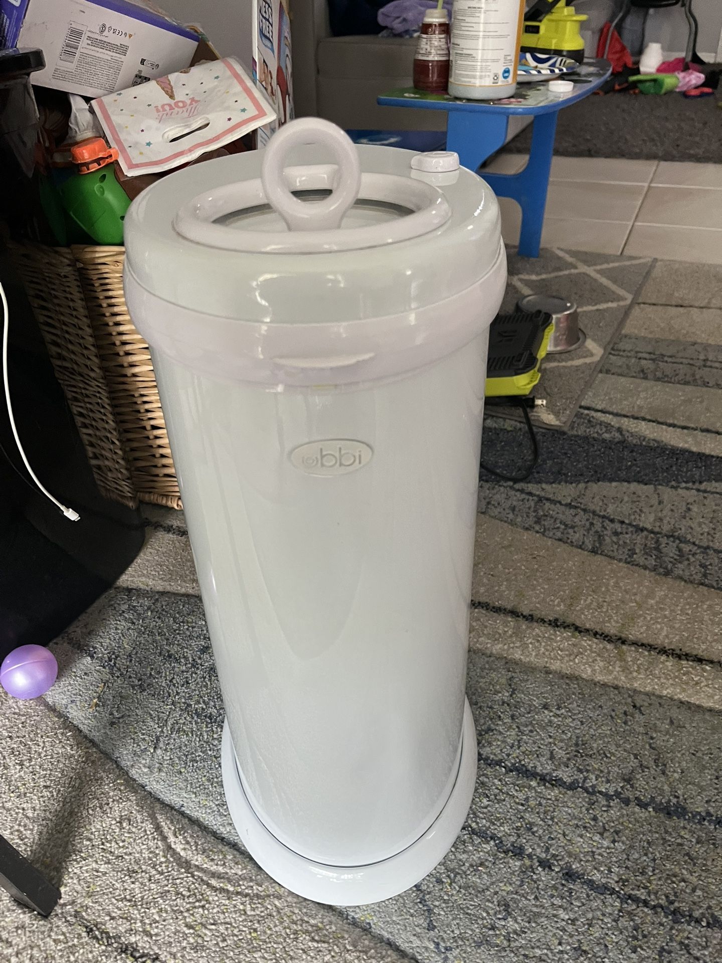 Ubbi Stainless Steel Diaper Pail With Lavender Scented Bags