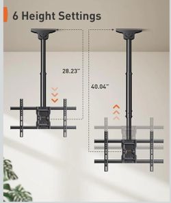 Ceiling TV Mount with Height Adjustment NEW
