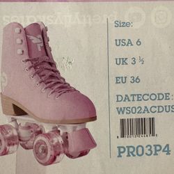 Women, Pink Rollerskate Size 6