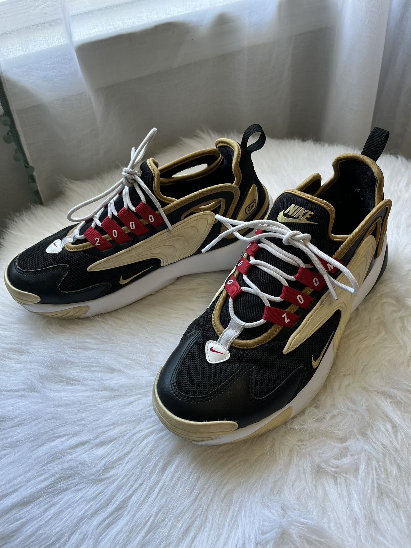 Womens Zoom 2K 'Icon Clash Black Metallic Gold'
