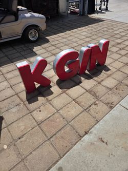 Large 3D Channel Letters Sign K G N