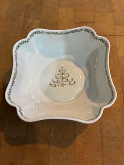 Limoges Christmas Serving Bowl