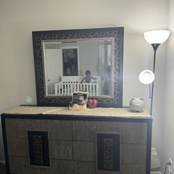 Dresser With Mirror, Night Tables Full Set And Extra