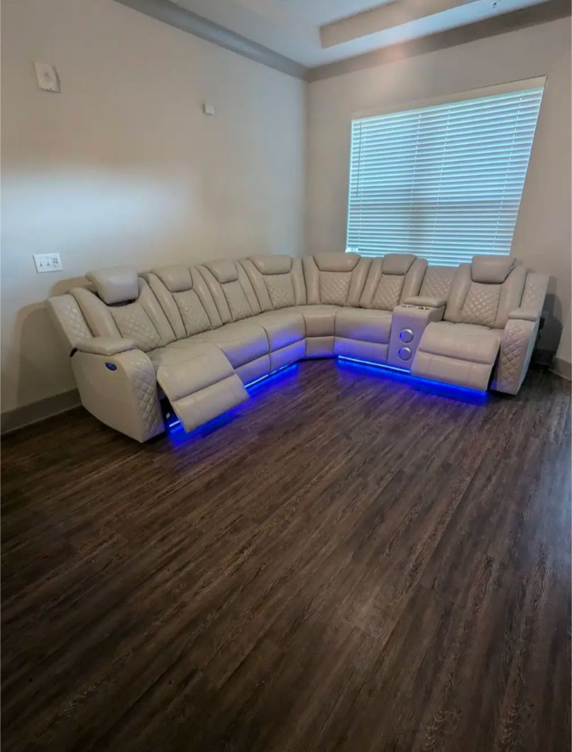 Ardent Power Recliner w Bluetooth Speakers & LED Lights