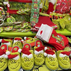 Grinch Christmas Slippers