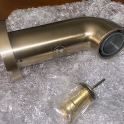 Tub Spout - Pull-Up Diverter in Champagne Bronze