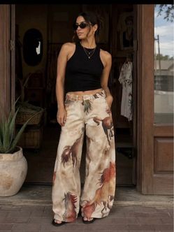 WRANGLER X LAINEY WILSON WOMEN'S HIGH RISE HORSES WIDE FLARE LEG 30x34 New with tags