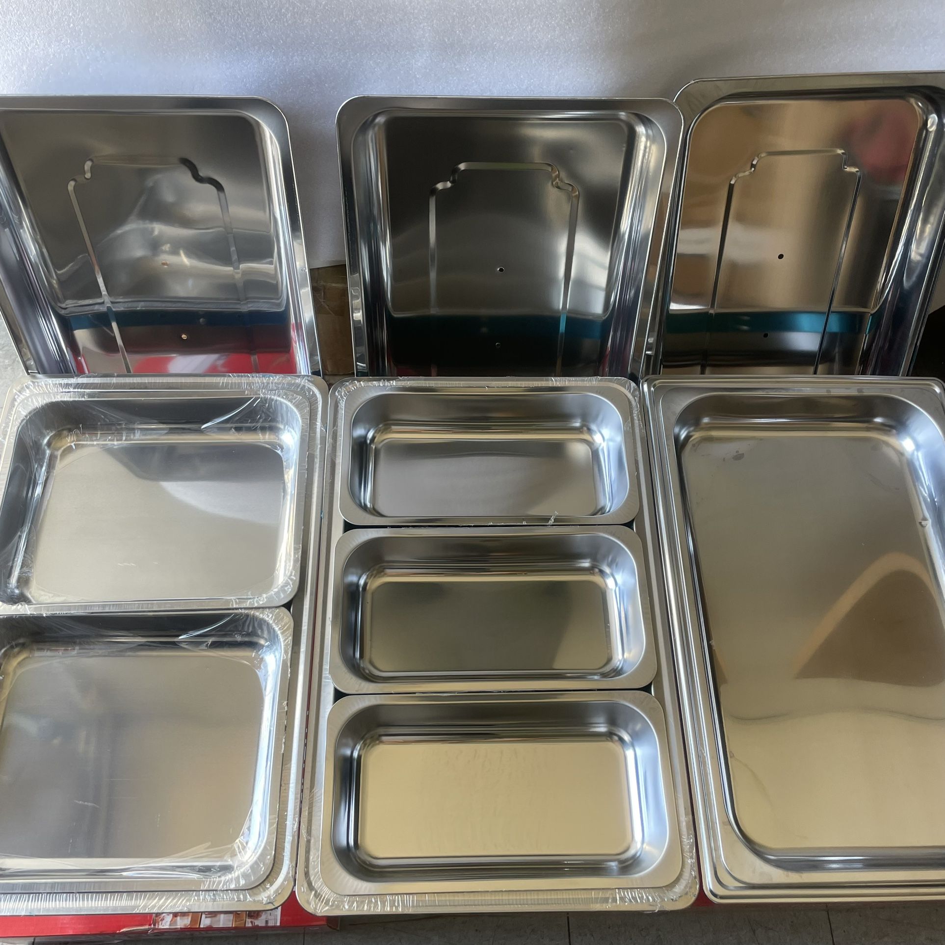 COMBO Chafing Dishes - 3 Pack 10 Quart Buffet Chafing Dishes