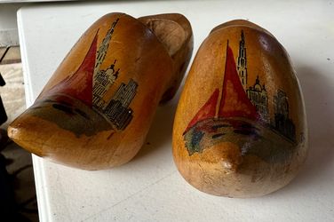 Wooden Souvenir Clogs From Antwerp