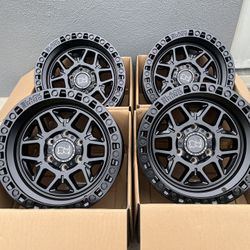 17” INCH BLACK RHINO KELSO OFF ROAD WHEELS/RIMS 