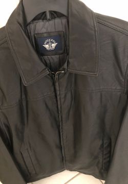 Black leather jacket