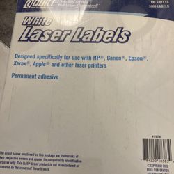 QuillWhite Laser Labels 3000 Labels D10