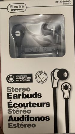 Electra Stereo Manet Earbuds With Microphone 