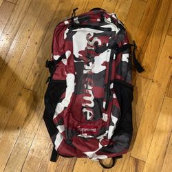 Supreme Red Camo Backpack. Never Used. Perfect Condition. 