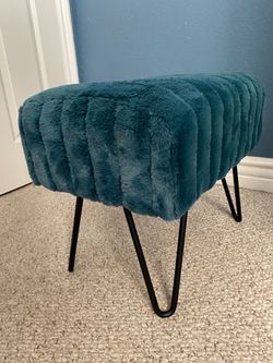 Dark green foot stool