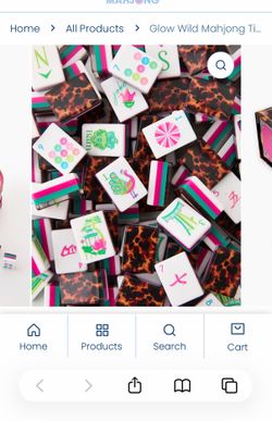 Glow mahjong tiles