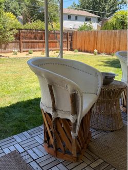 Mexican Equipale Barrel Chair