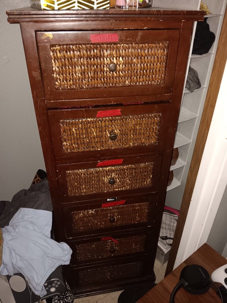 Tall 6 Drawer Craft Dresser