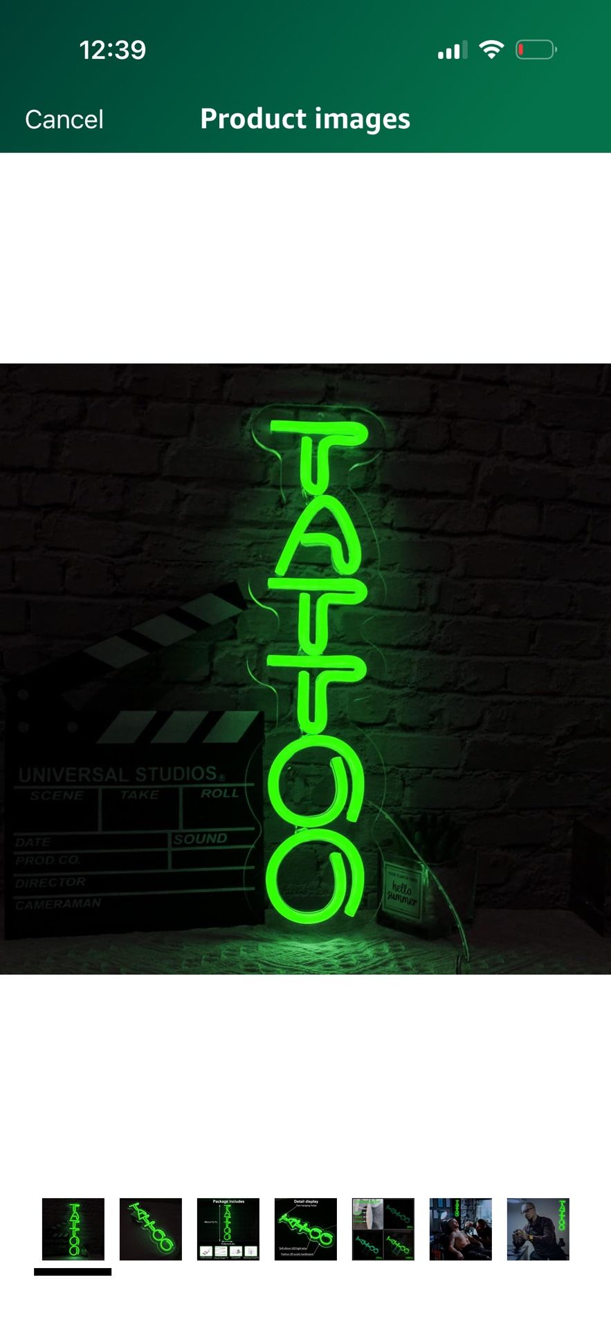 Green Tattoo Neon Sign Tattoo Wall Decor Neon Light Dimmable Tattoo Led Sign Beauty Salon Neon, Shop Neon Light Man Cave Led Sign USB