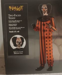 Spirit Halloween 2 Face Teddy Animatronic