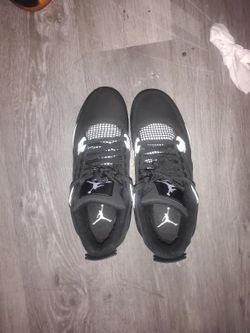Black And White Jordan 4 S
