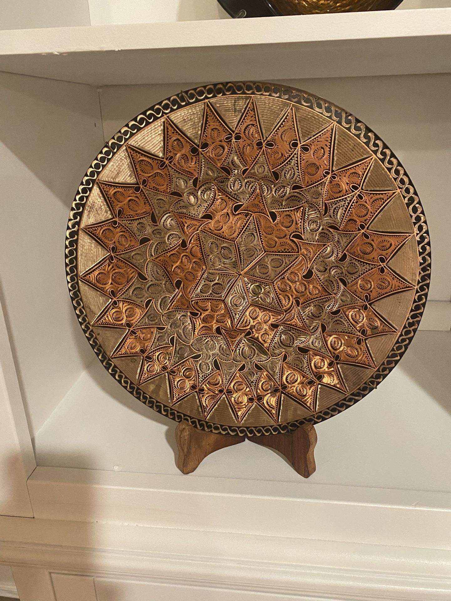 Decorative copper plate