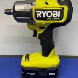 RYOBI P262 ONE+ HP 18V Brushless Cordless 4-Mode 1/2 in. Impact Wrench w/ 4ah battery