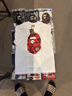 A Bathing Ape BAPE Camo Ape Head T-Shirt White