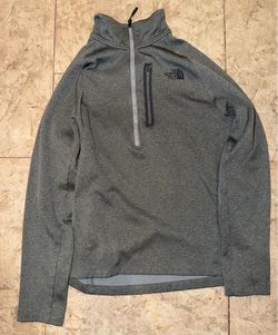 The North Face Men's Large Canyonlands Quarter-Zip Pullover - Heather Grey - Size L