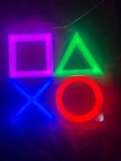 PlayStation Controller Buttons LED Neon Light