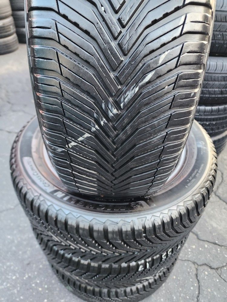4 Tires Used 215/55r17 Michelin Crossclimate