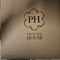 Princess House MARBELLA 3 RED PLATES