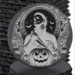 Halloween Michael Myers Slater Coasters Set Of  4 