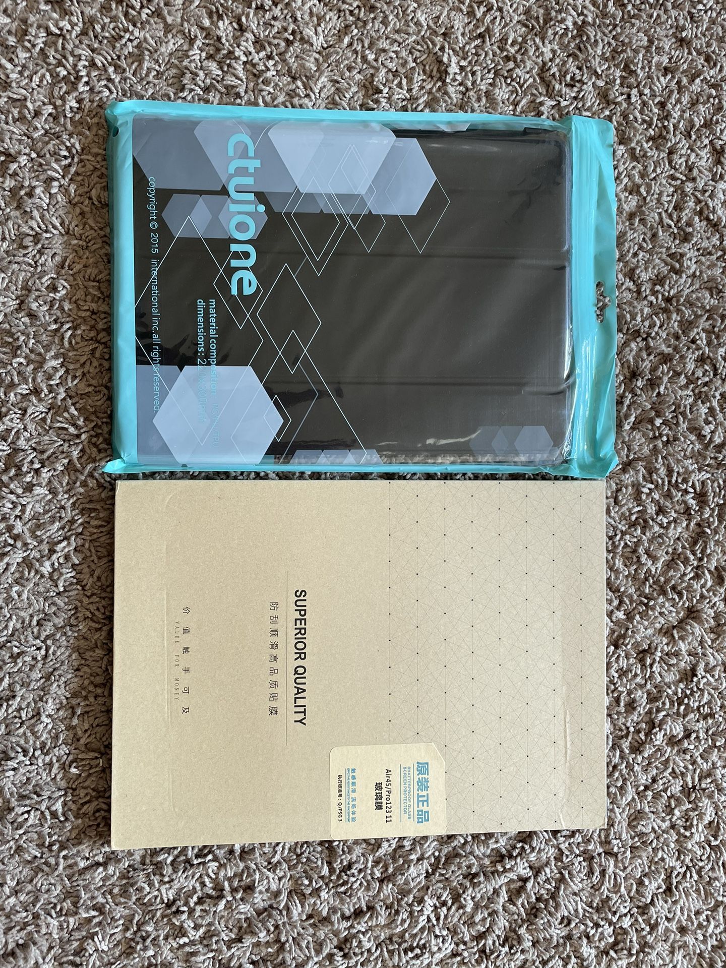 Brand new Ipad Air4 case and protection film Kit