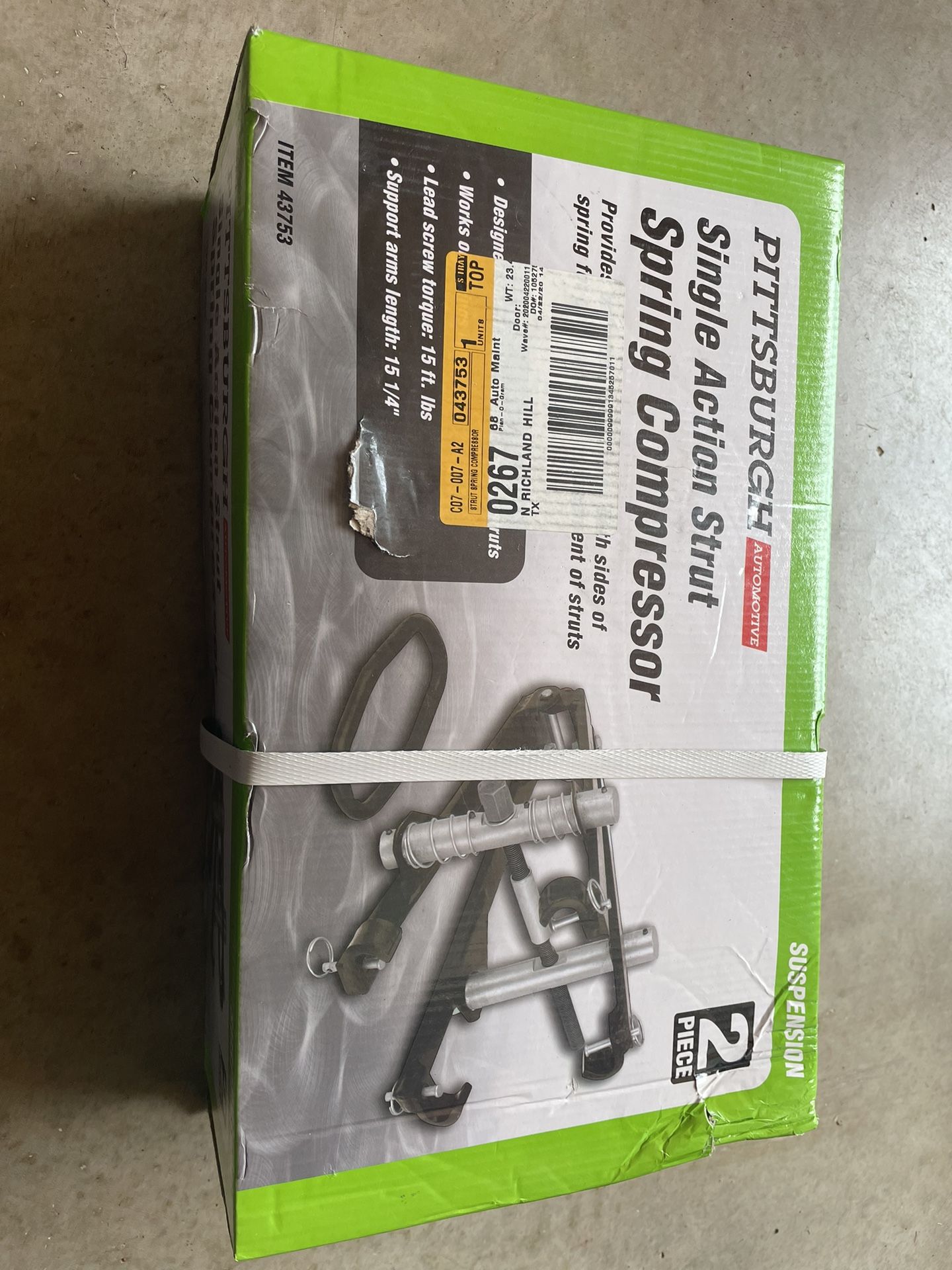 Pittsburgh automotive single action strut spring compressor deals