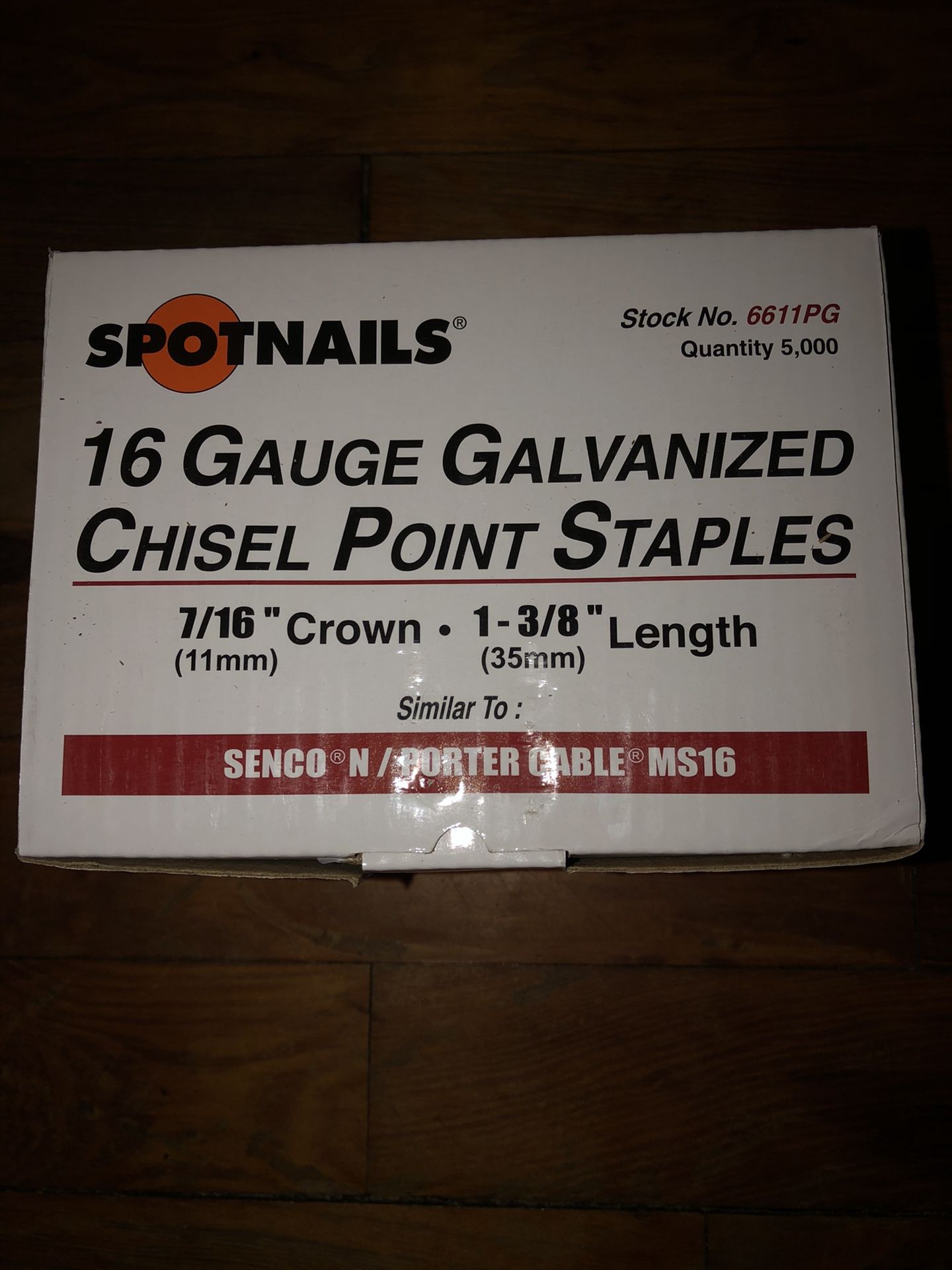 Staples 16 gauge galvanized