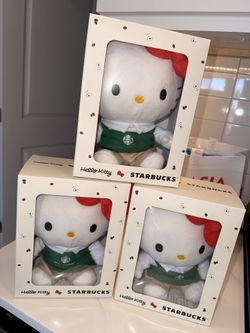Hello Kitty X Starbucks Barista Plush Toy 