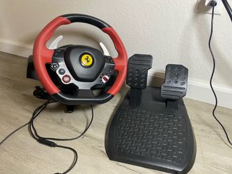 Thrustmaster Ferrari 458 Spider Racing Steering Wheel/Pedals Xbox One Gaming Sim