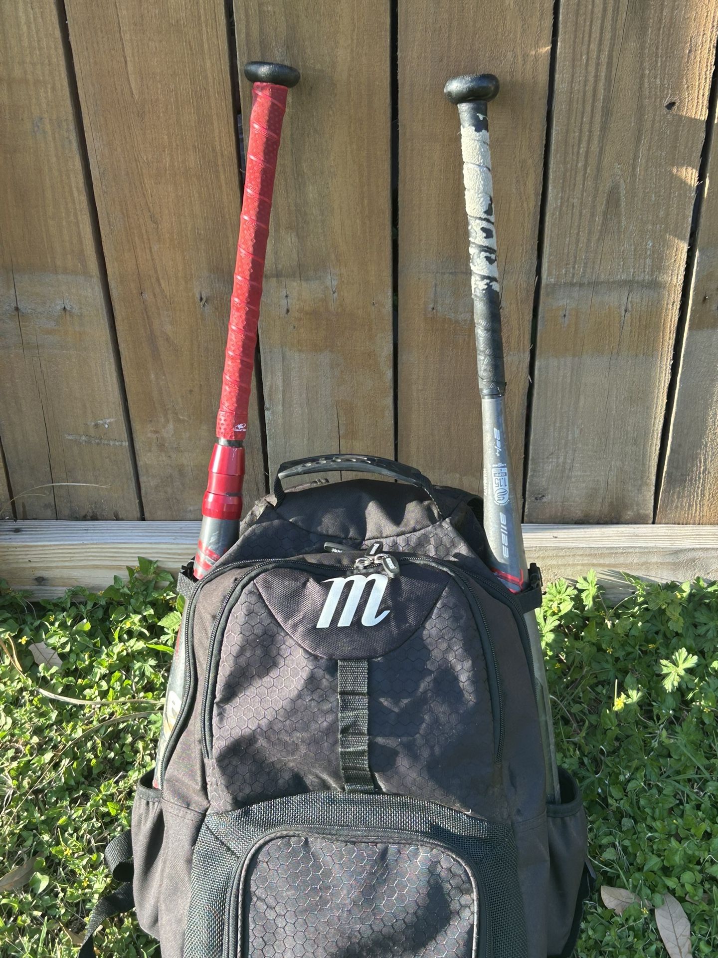 Baseball Marucci Bag With Two Bats