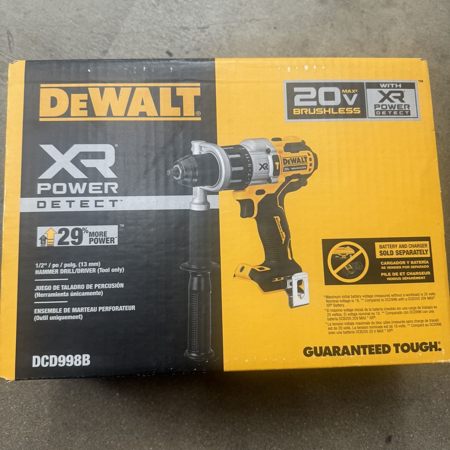 Power Detect Dewalt Cordless Hammer Drill Review Dcd998 Dewalt