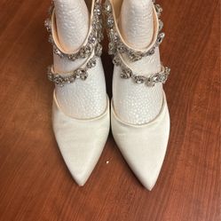 White Wedding Heels