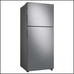 Samsung 16 Cubic Feet Top Freezer 28 inch Refridgerator Stainless Steel RT16A6195SR - New Open Box