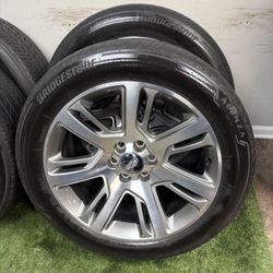 22 inch gm oem cadillac escalade wheels with tires 6 lug gm rims and tires