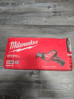MILWAUKEE M12 HACKZALL KIT , BATTERY AND CHARGER WITH BAG NEW
