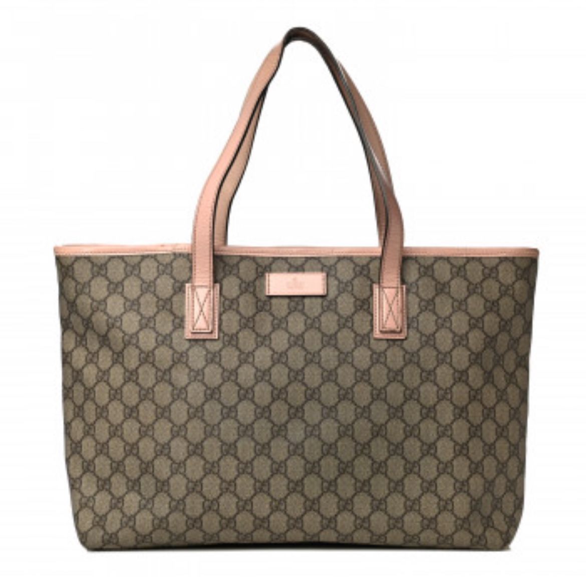 Designer Bag With Pink Leather Trim