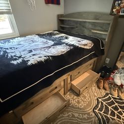 Full Size Wooden Bed Frame 