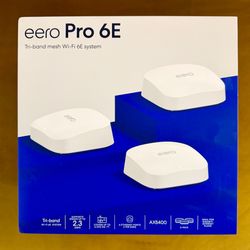 Eero Pro 6e Mesh WiFi Routers - Set of 3