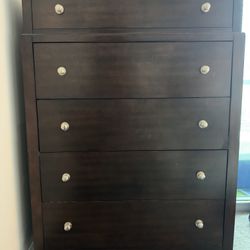 Solid Wood Dresser + Free Nightstand Set 